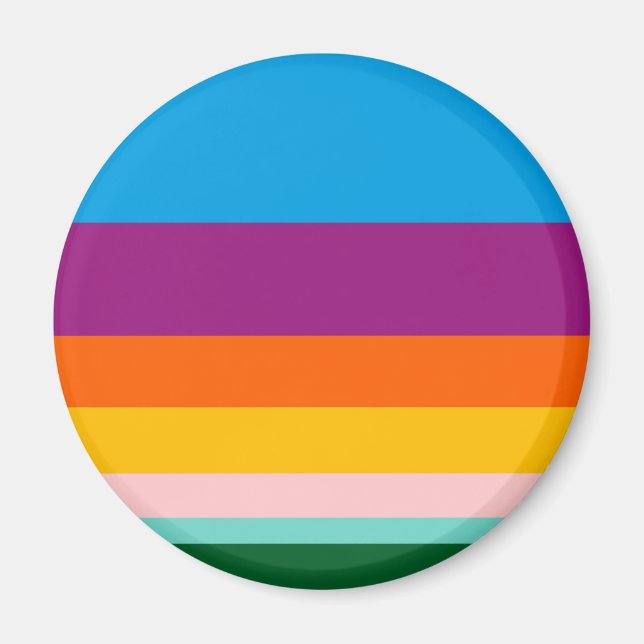 Färgad linjer magnet (Framsidan)