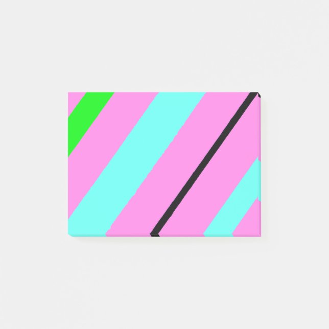 Färgad linjer post-it block (Framsida)