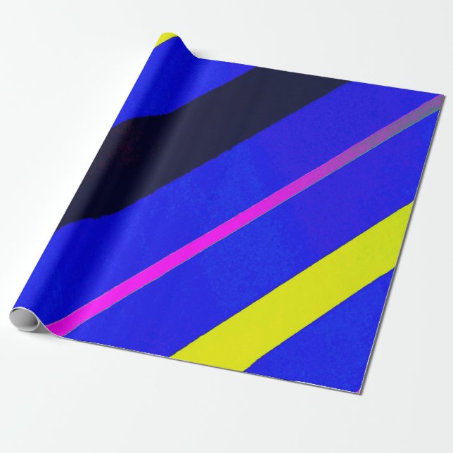 Färgad linjer presentpapper (Utrullad)