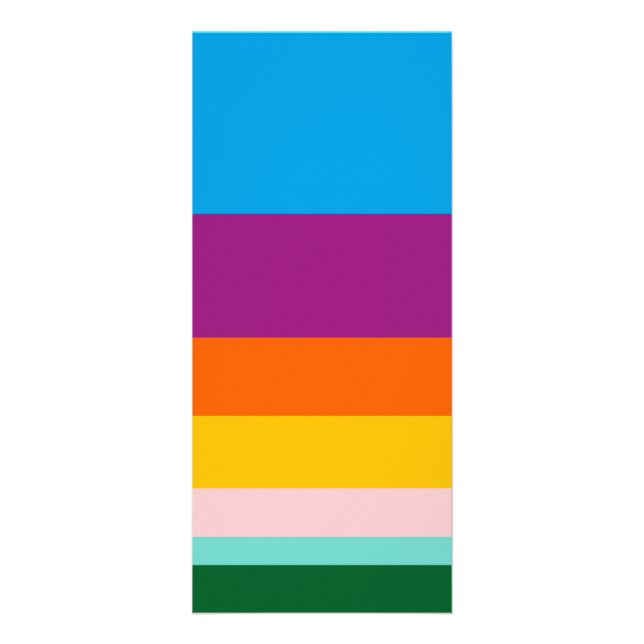 Färgad linjer reklamkort (Framsidan)