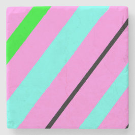 Färgad linjer stenunderlägg