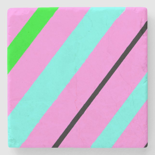 Färgad linjer stenunderlägg (Framsidan)