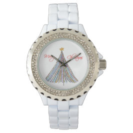 Färgad Ljus Julvakter Armbandsur