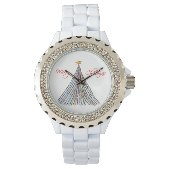 Färgad Ljus Julvakter Armbandsur (Framsida)