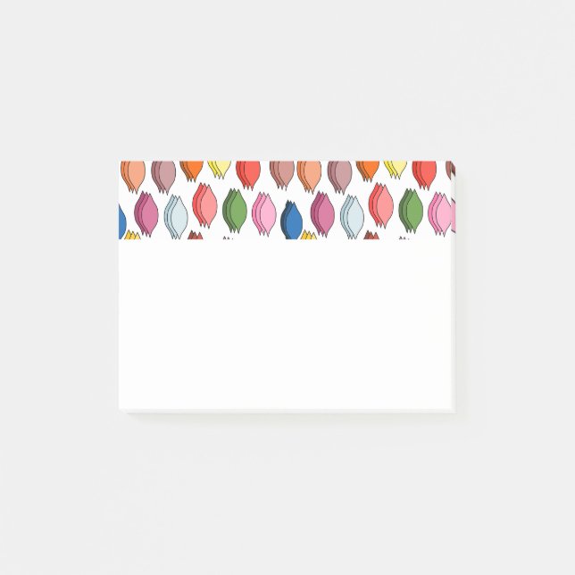 Färgad Löv Post-it Block (Framsida)