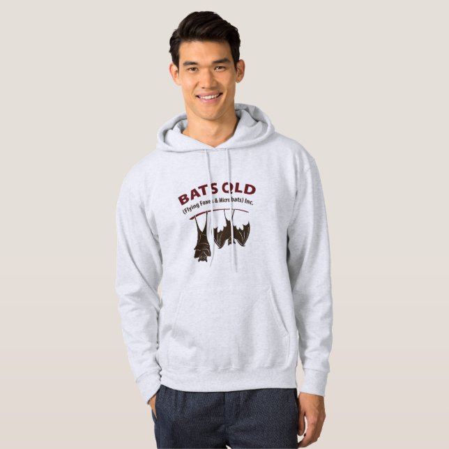 Färgad manar för fladdermöss QLD Hooded tröja Hoodie (Hel framsida)