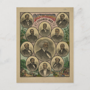 Färgad Manar Frederick Douglass 1883 Vykort