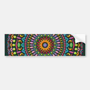 Färgad Mandala 29_06 DZY Bildekal