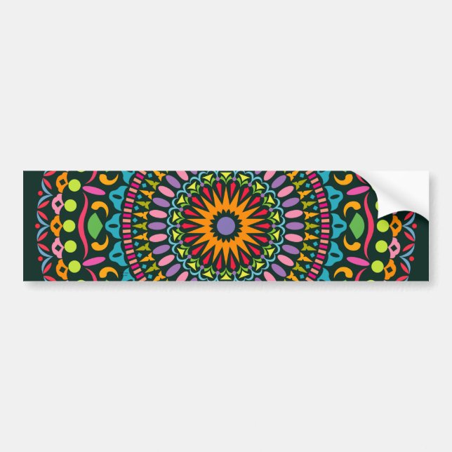 Färgad Mandala 29_06 DZY Bildekal (Framsidan)