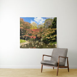 Färgad Maple Träd by Pond