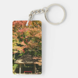 Färgad Maple Träd och Rest House