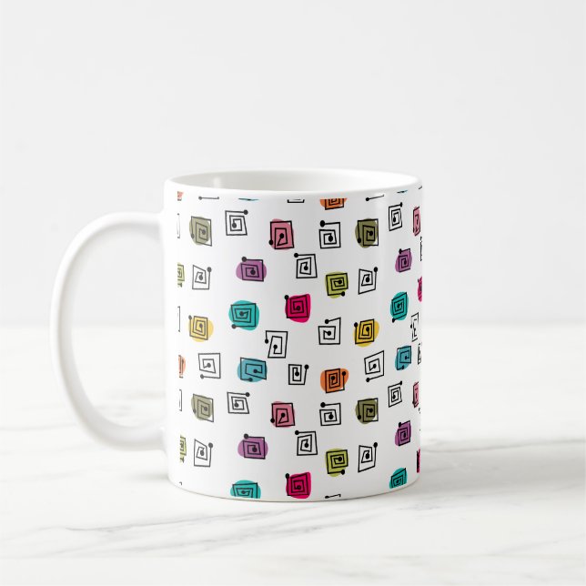 Färgad Mazes Kaffemugg (Vänster)