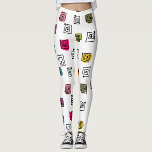 Färgad Mazes Leggings