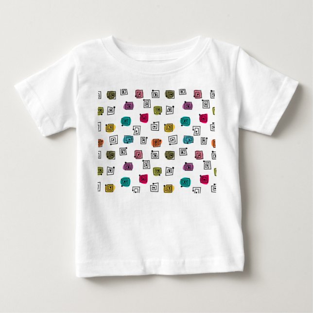 Färgad Mazes T Shirt (Framsida)