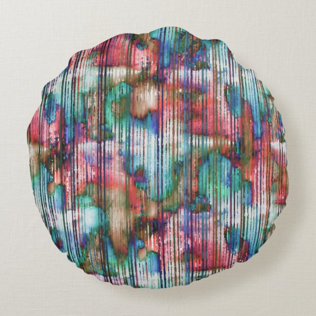 Färgad med slitet rand, virtuellt liggande rund kudde (Baksidan)