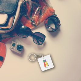 Färgad minimalistisk tangentbordsserie brev A