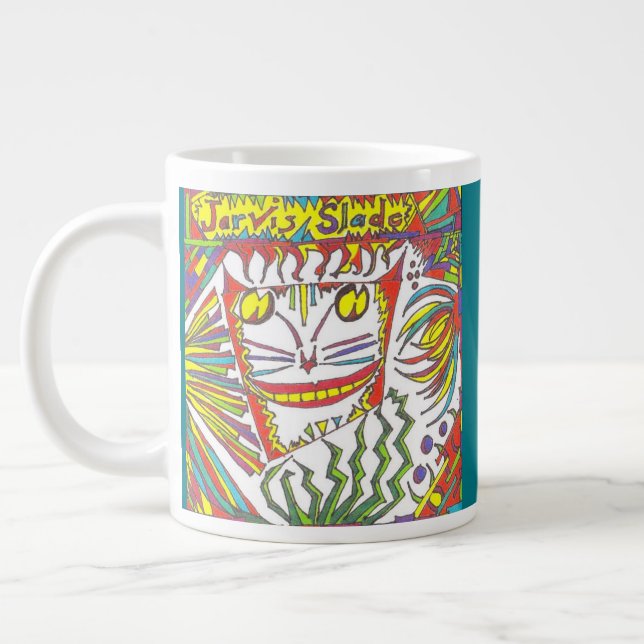 färgad mugg jumbo mugg (Vänster)