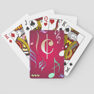 Färgad Musik noter Casinokort