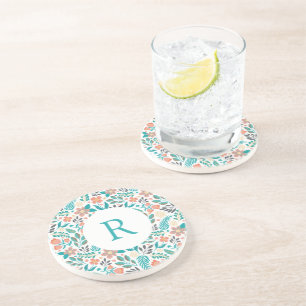 Färgad musknapp för vår blommor mönster underlägg