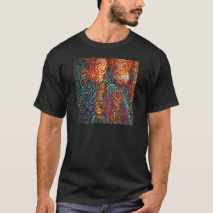 Färgad Paisley mönster T-shirt