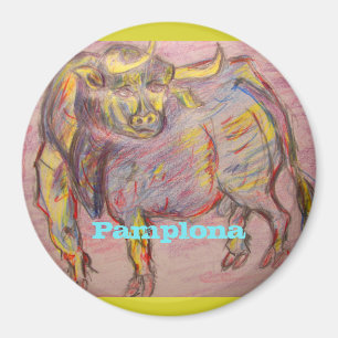 färgad pamplona magnet