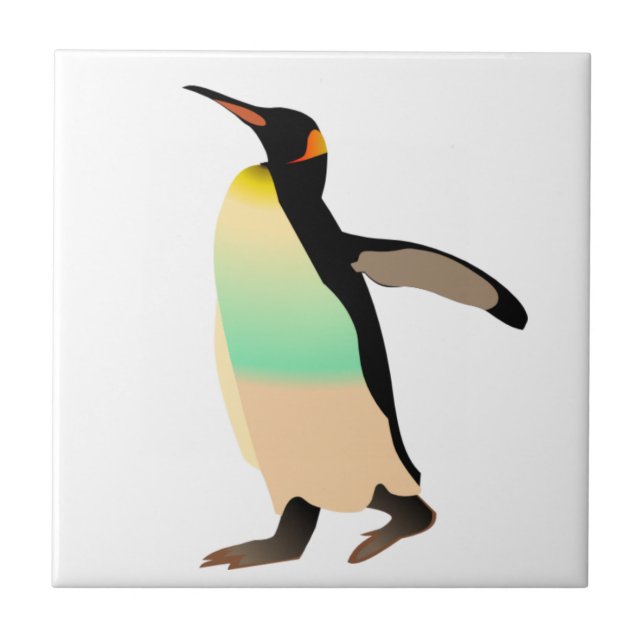 Färgad Peguin Kakelplatta (Framsidan)