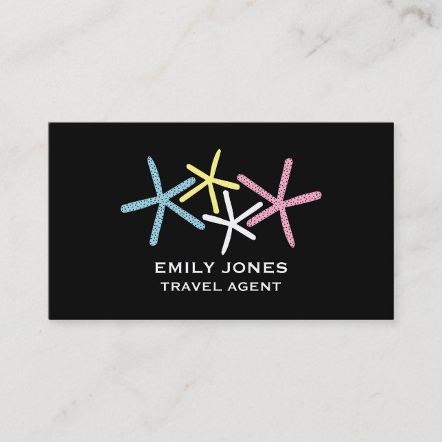 Färgad persikostjärt, resande och turism visitkort (Framsida)