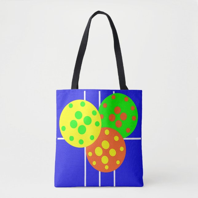 Färgad picklebollar. tygkasse (Framsida)