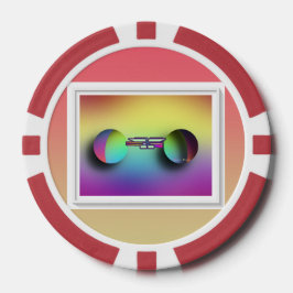 Färgad Poker Marker