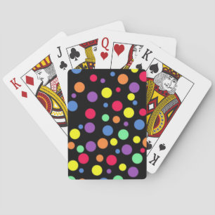 Färgad Polka dots Kortlek