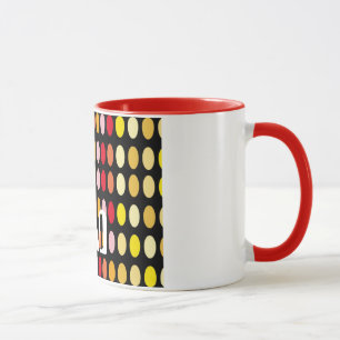 Färgad Polka dots Mugg