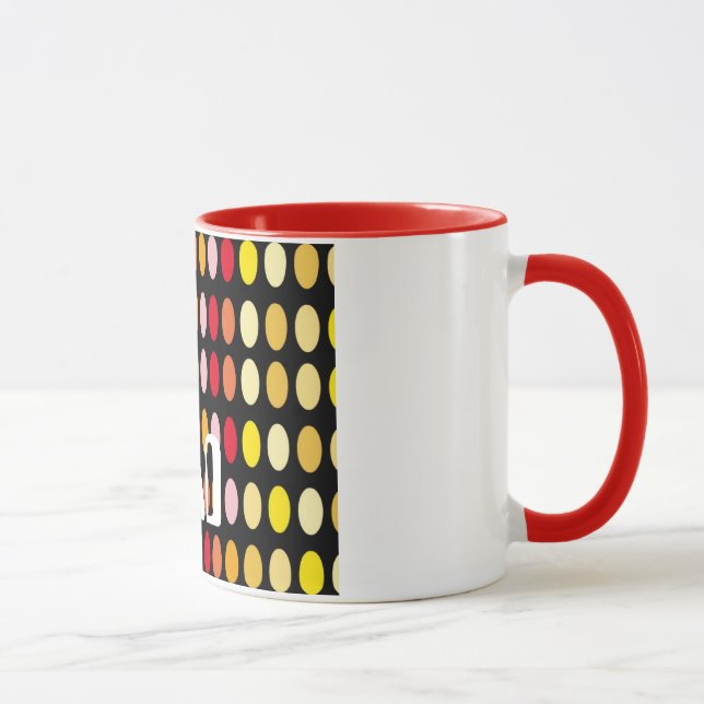 Färgad Polka dots Mugg (Höger)