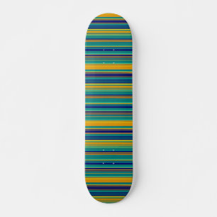 Färgad Rand Old School Skateboard Bräda 18 Cm