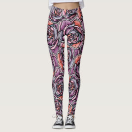 Färgad Ro Flower Leggings