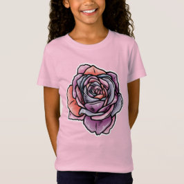 Färgad Ro Flower T Shirt