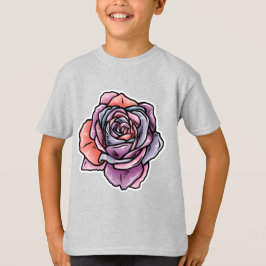 Färgad Ro Flower T Shirt