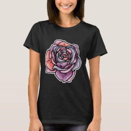Färgad Ro Flower T Shirt