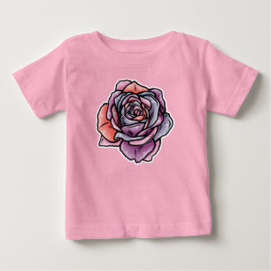 Färgad Ro Flower T Shirt