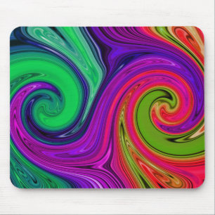 Färgad Spectrum Seven Swirl Mousepad Musmatta