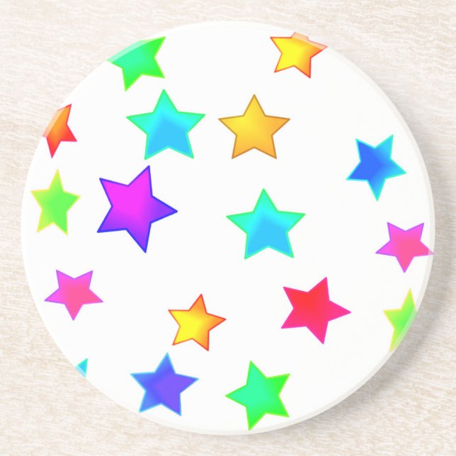 färgad Stars Underlägg Sandsten (Framsidan)