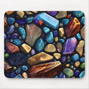 Färgad Stone Mosaic Mönster Musmatta