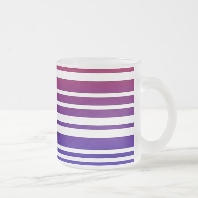 Färgad streckkod Frostad Glas Mugg (Höger)