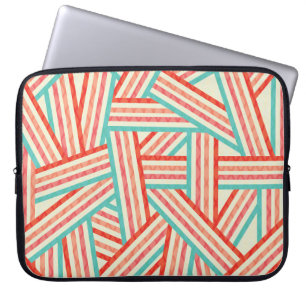 Färgad stripe-Abstrakt Mönster Laptop Fodral