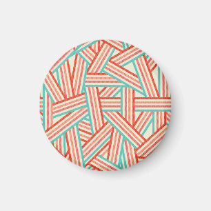 Färgad stripe-Abstrakt Mönster Magnet
