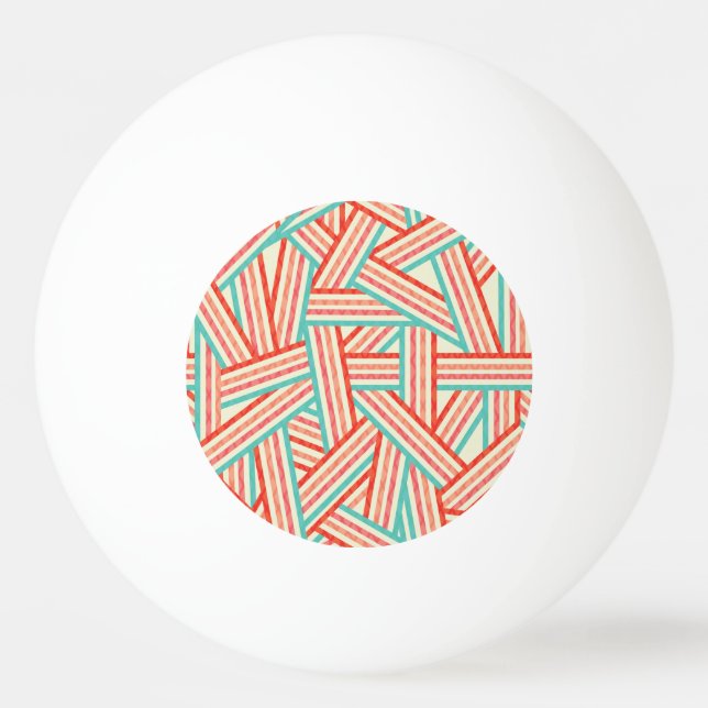 Färgad stripe-Abstrakt Mönster Pingisboll (Framsidan)