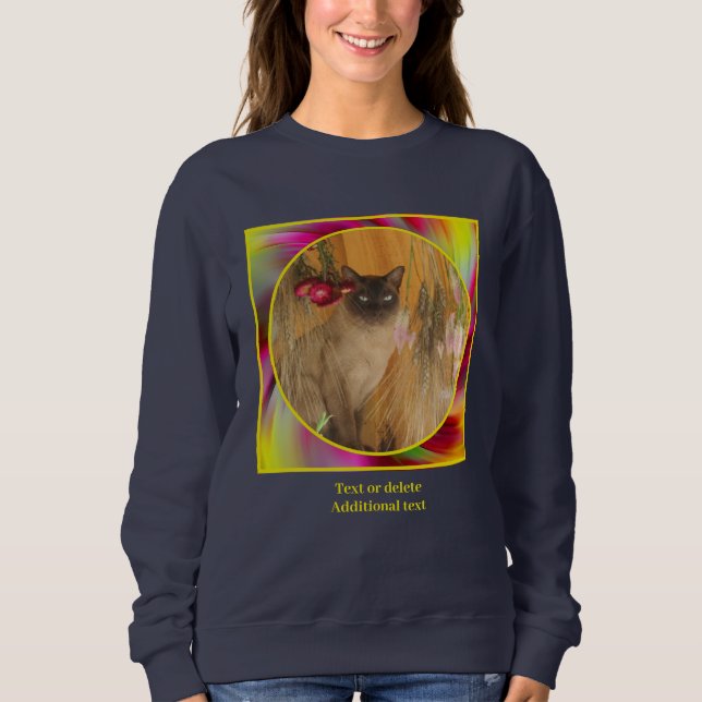 Färgad Swirls Ram Skapar ditt eget foto T Shirt (Framsida)