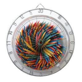 Färgad Tandplockare Metall Cage Dartboard Piltavla