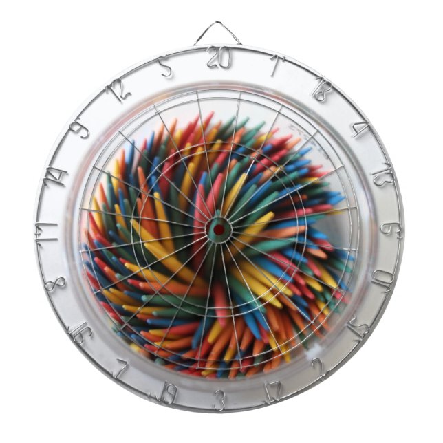 Färgad Tandplockare Metall Cage Dartboard Piltavla (Framsidan)