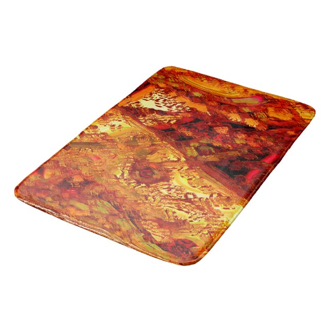 Färgad till korallkarneval mask badrumsmatta (Vinklad)