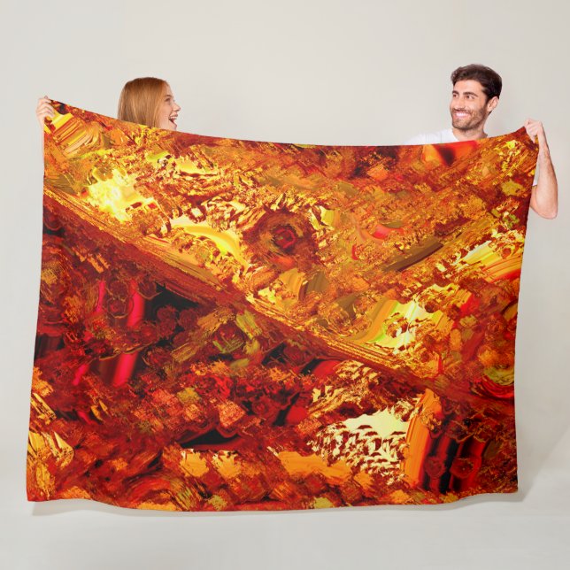 Färgad till korallkarneval mask fleecefilt (På plats)